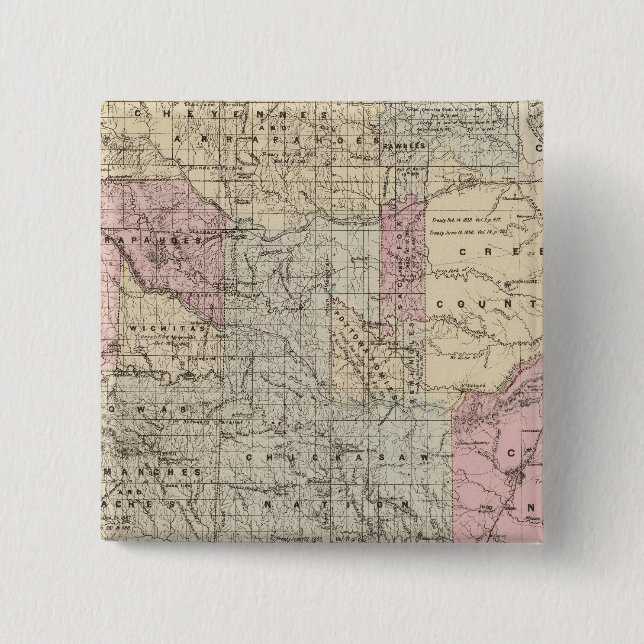 Indian Terr 15 Cm Square Badge (Front)