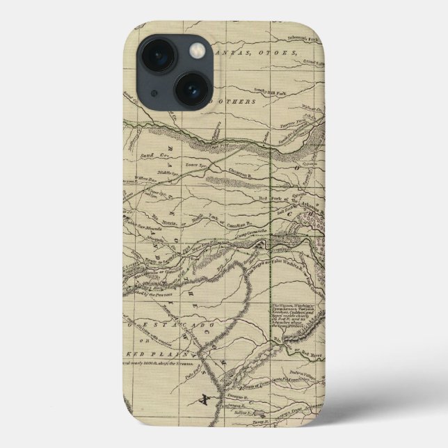 Indian Territory, North Texas, New Mexico Case-Mate iPhone Case (Back)