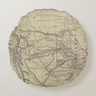 Indian Territory, North Texas, New Mexico Round Cushion