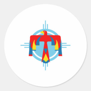 Indian Thunderbird Classic Round Sticker