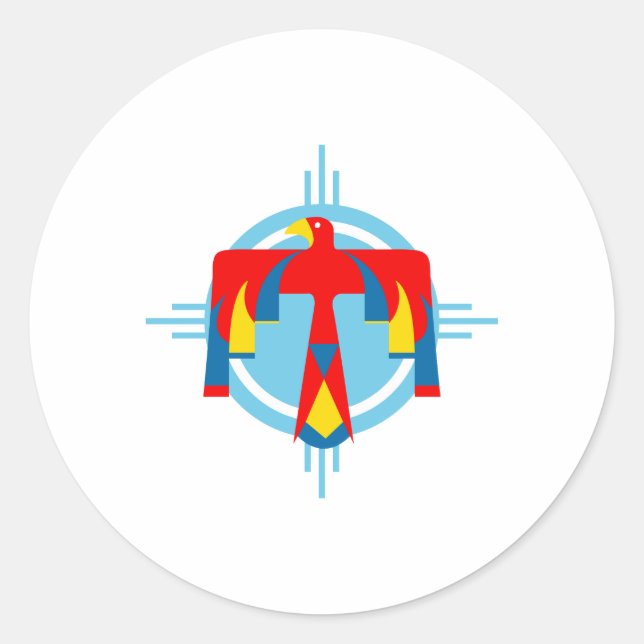 Indian Thunderbird Classic Round Sticker (Front)