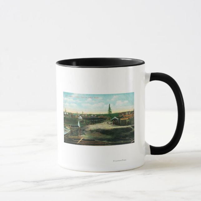 Indian Town on Yukon RiverAnvik, AK Mug (Right)