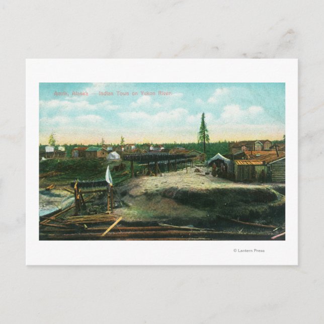 Indian Town on Yukon RiverAnvik, AK Postcard (Front)