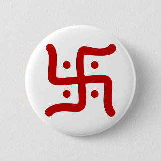 indian traditional hindu swastika symbol religion 6 cm round badge