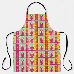 Indian Traditional Textile Design Illustration Apron