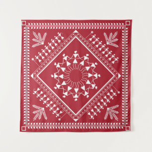 Indian tribal Painting. Warli Paintingart, indian, Tapestry