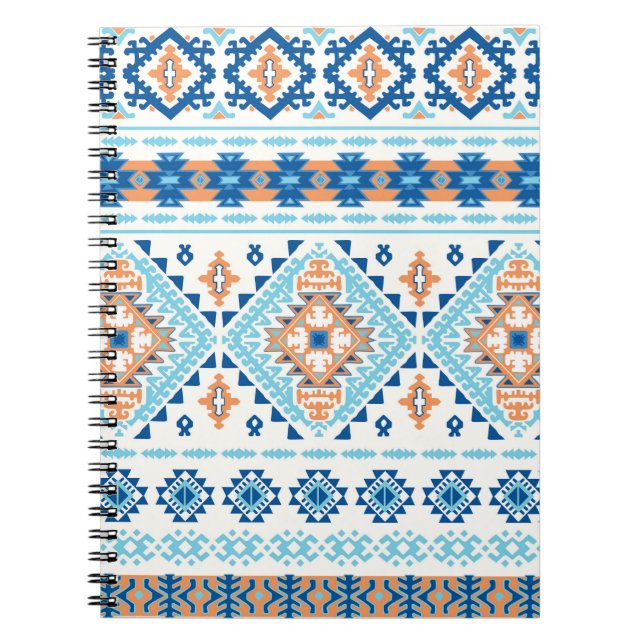 Indian Tribal Rug Ornament Pattern Notebook (Front)