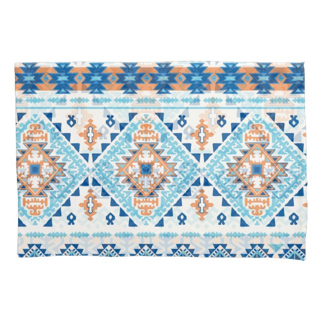 Indian Tribal Rug Ornament Pattern Pillowcase (Front)