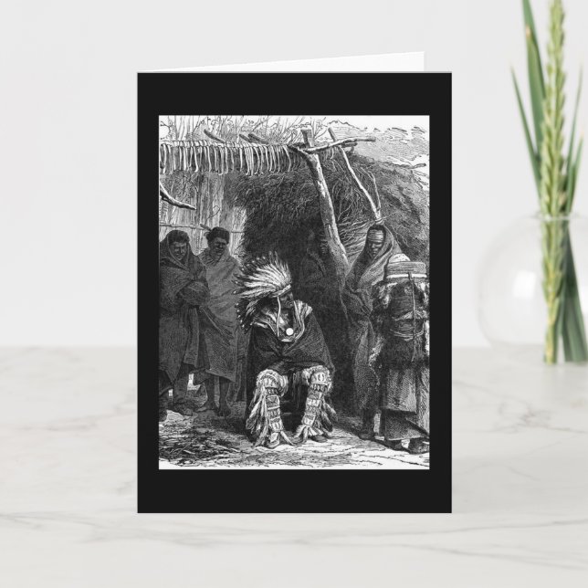 Indian Tribe Greeting Card (Front)