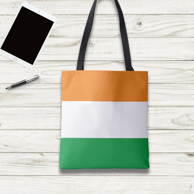 Indian Tricolour Flag Tote Bag (Creator Uploaded)