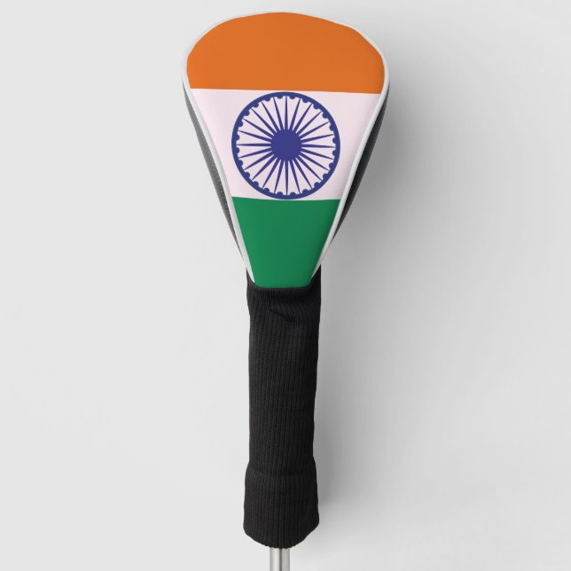 Indian Tricolour Tiranga Golf Head Cover (Front)