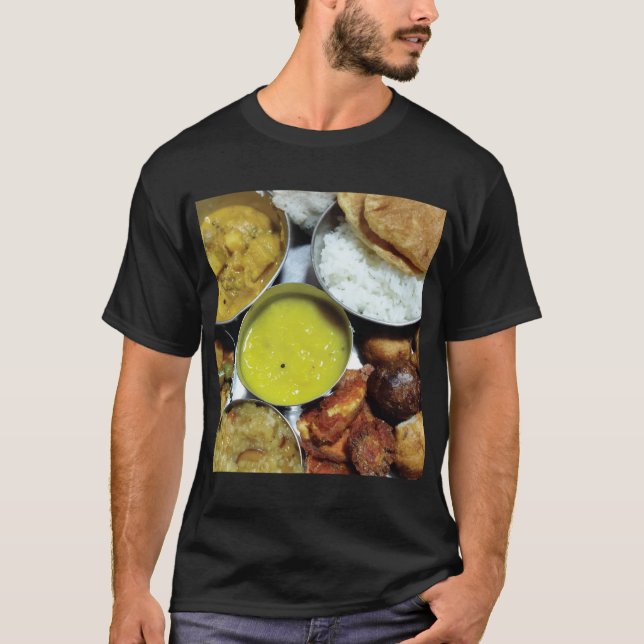 Indian Vegetarian Food T-Shirt (Front)