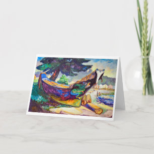 Indian War Canoe   Emily Carr   Card