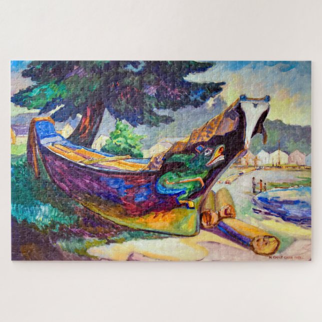 Indian War Canoe | Emily Carr | Jigsaw Puzzle (Horizontal)