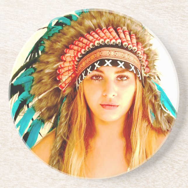 Indian warrior coaster (Front)