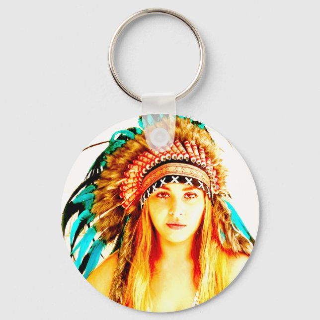 Indian warrior key ring (Front)