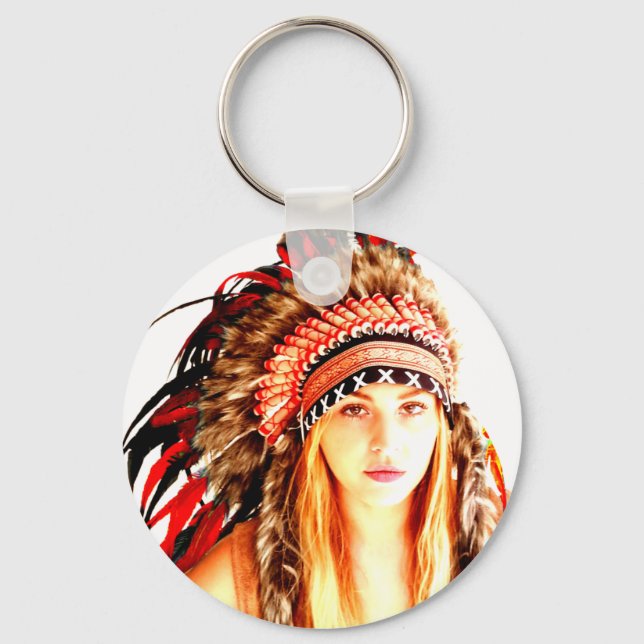 Indian warrior key ring (Front)