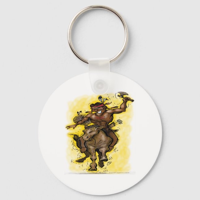 Indian Warrior Key Ring (Front)