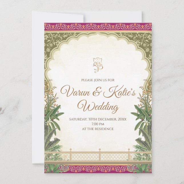 Indian Wedding cards & Digital Indian invitations (Front)
