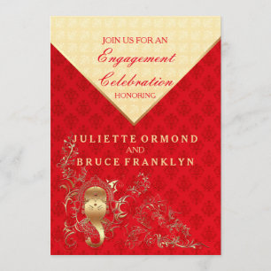 Indian Wedding - Engagement Party Invitation