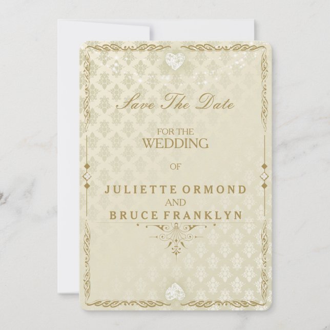 Indian Wedding III - Save The Date Card (Front)