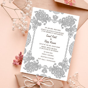 Indian Wedding Intricate Design Invitation
