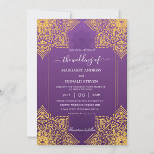 indian wedding invitation