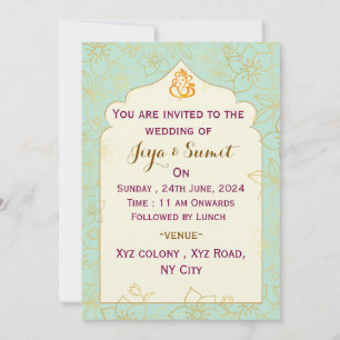 Indian Wedding Invitation