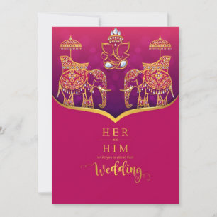indian wedding invitation