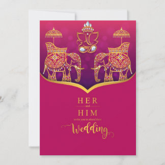 indian wedding invitation