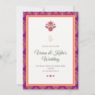 Indian Wedding invitation as Hindu invitation