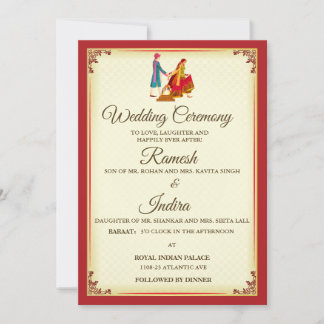 Indian Wedding Invitation Card