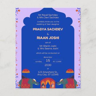 Indian Wedding Invitation Card