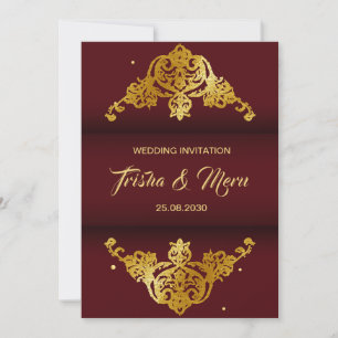 Indian Wedding Invitation Ethnic Mandala