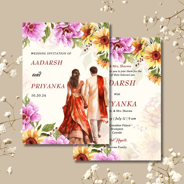 Indian wedding invitation Hindu wedding invitation (Creator Uploaded)