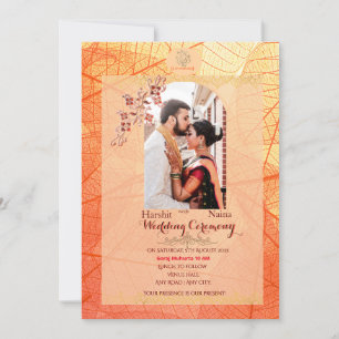 Indian wedding Invitation with QR code