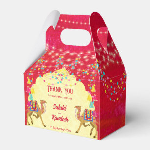 Indian wedding Rajasthani camels colourful Favour Box