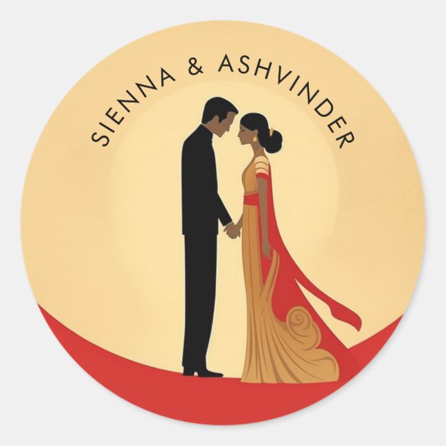 Indian Wedding Sticker (Front)