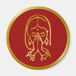 Indian Welcome Gesture - Namaskar Magnet