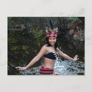 Indian Woman Dancing Postcard