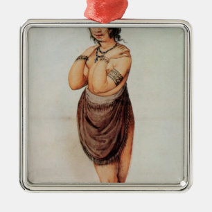 Indian Woman Metal Tree Decoration