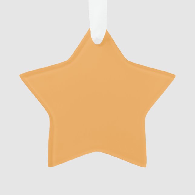 Indian Yellow Colour Decor ready to customise Ornament (Front)