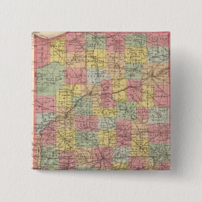 Indiana 15 Cm Square Badge (Front)