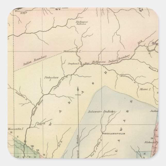Indiana 4 square sticker (Front)