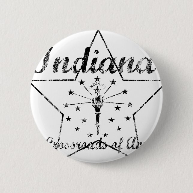 Indiana 6 Cm Round Badge (Front)
