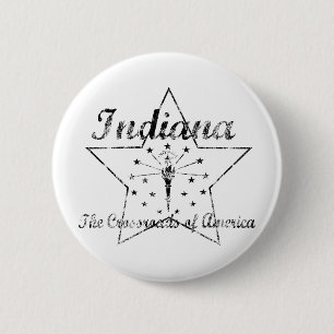 Indiana 6 Cm Round Badge