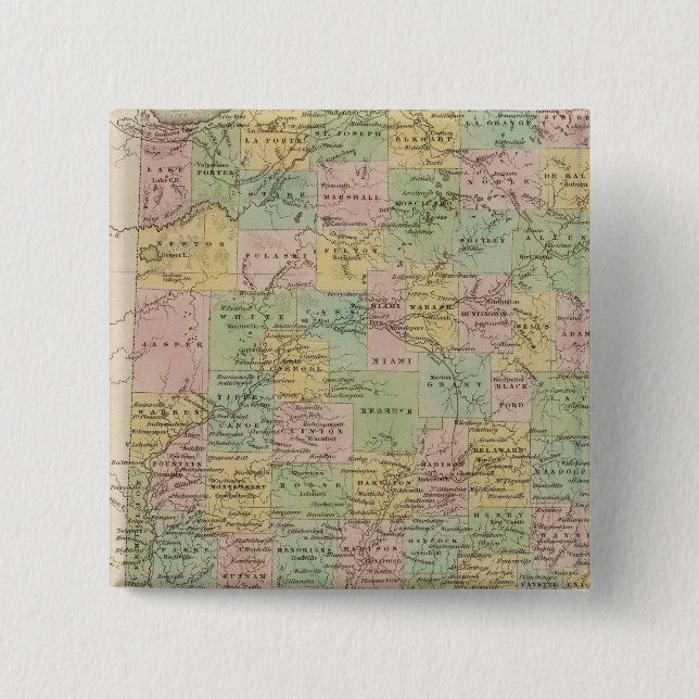 Indiana 7 15 cm square badge (Front)