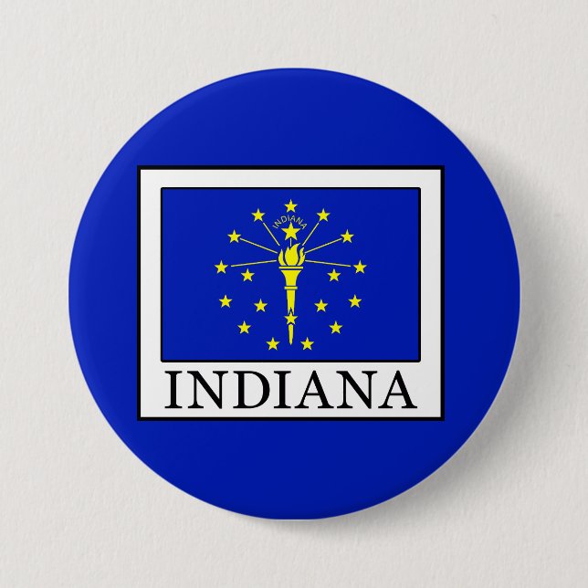 Indiana 7.5 Cm Round Badge (Front)