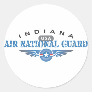 Indiana Air National Guard Classic Round Sticker