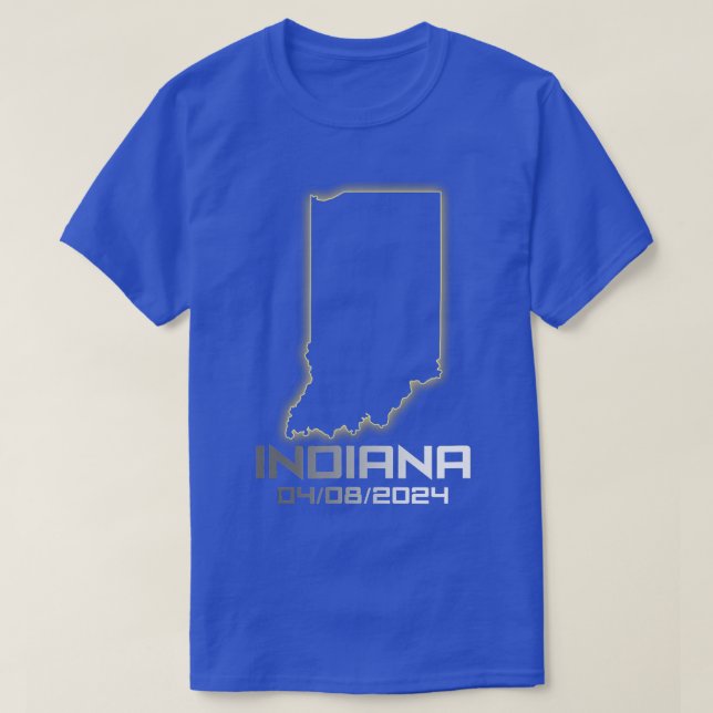 Indiana America Astronomy otal Solar Eclipse 2024  T-Shirt (Design Front)